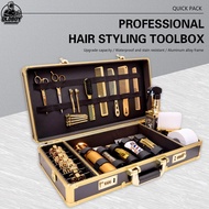 Tiktok Online Red Hairdressing Toolbox Portable Password Multi function Hairdressing Scissor Box Oil