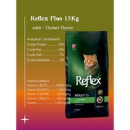 Reflex Plus 15Kg- Adult Cat Food (Chicken/Lamb & Rice/Hairball Indoor)