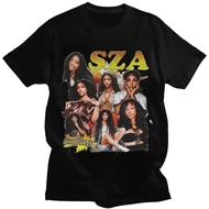 Rapper SZA CTRL X SOS Album Print Women Vintage Punk Hip Hop Harajuku Girls Fashion Casual T-Shirt S