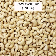 500g RAW CASHEW NUT WHOLED ( INDIA ) / KACANG GAJUS MENTAH DARI INDIA (TAK RANGGUP / NOT CRUNCHY )