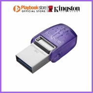 Kingston^Da(DataTravelerDg:microDuo?L*3C~T*64GB/128GB/256GB~V*USB~H*3.2~Y*Gen~F*1 USB Flash Drive