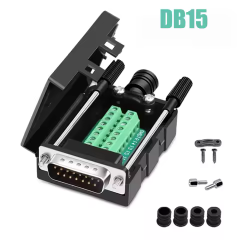 DB15 Breakout Connector D-SUB 15 Pin Male Female Board Terminal Adapter Board Module 15 Pin Connecto
