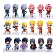 4 Styles 3Pcs Naruto Animation Game Peripheral Toy Sasuke Itachi Kakashi Obito Sakura Madara Anime A