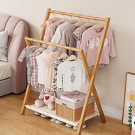 Folding Clothes Rack Simple Clothes Rack Drying Rack Solid Wooden Clothes Rack