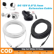 3/5/10Meters Power Extension Cord With Male To Female Plug Adapter for CCTV Camera LED Light