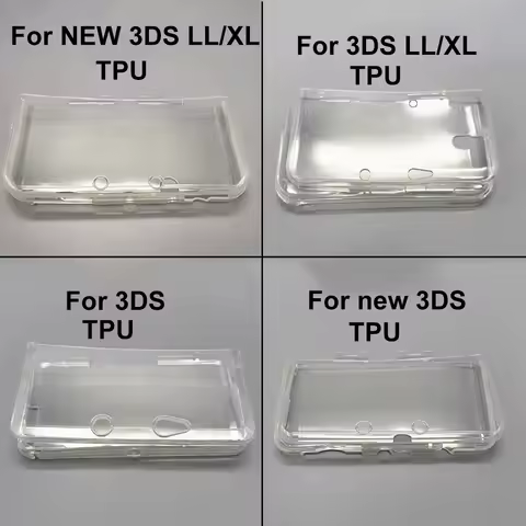 JCD For 3DS/NEW 3DS/3DS LL/XL/NEW 3DS LL/XL TPU protective case Soft shell Crystal shell Soft transp