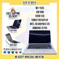 (USED) LAPTOP ELITE X2 1012 G1 M3 4GB RAM/128GB SSD 2IN1 LAPTOP TABLET /  2ND HAND LAPTOP LOW PRICE / 2ND HAND LAPTOP ORIGINAL / 2ND HAND LAPTOP ON SALE