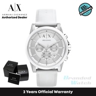 [Official Warranty] Armani Exchange AX1325 Men's Chronograph White Silicone Watch
