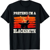Blacksmith Forge Metalworker Steel Workers Anvil Hammer T-Shirt