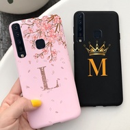Case for Samsung Galaxy A9 (2018) A9 Star Pro  A9s SM-A920F/DS  Crown Flower Letter Painted Silicone