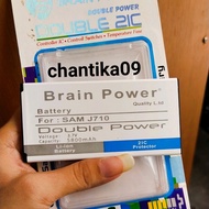 Batre Double Power Samsung Galaxy J710 J7 2016/ Batu Baterai Battery Brain Power Double Power SAMSUN
