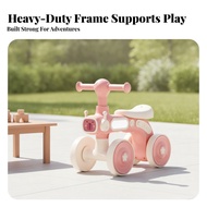 Four-Wheel Balance Bike Stable 4-Wheel Balance Bike for Young Children, Early Riding Practice