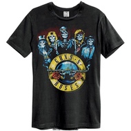 Men T shirt Guns N Roses Skeleton Drum Cotton Black funny t-shirt novelty tshirt top tee