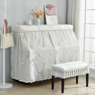 Modern Simple Piano Anti-dust Cover Piano Cover Full Cover Lace Piano Cover All-Inclusive Fabric Two-Piece Set Piano Cover Sto