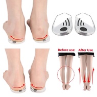 1Pair Magnet Silicone Massage Insoles Gel O/X Type Orthopedic Heel Pads Corrector Valgus Varus Foot Shoe Insole Insert Feet Care Shoes Accessories