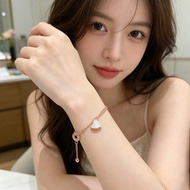 【Best quality】bv DIVAS DREAM Series 18K Rose Gold Dress Pendant bracelet Women's Fashion High-end Fa