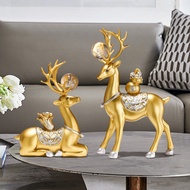 Living Room TV Cabinet Resin Decorations Decoration Creative Fortune Deer Bar Wine Cabinet Money-mak