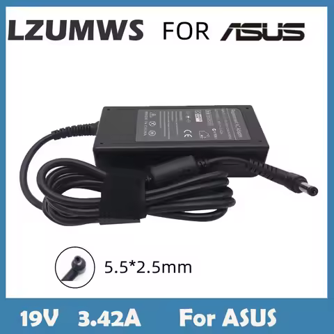 19V 3.42A 65W 5.5*2.5MM AC Laptop Charger Adapter For ASUS X551 X550 X550C X550CA X555L X555LA S300C