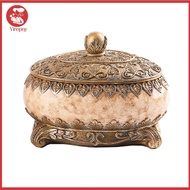 Yirepny Vintage Jewelry Storage Box Jewelry Accessory Holder Vintage Jewelry Box with Lid Large Capa