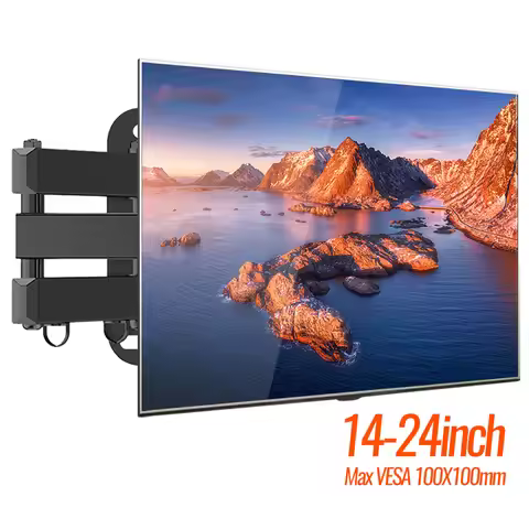 Universal Adjustable TV Wall Mount Bracket, Rotated Holder, TV Mounts for 14 to 32 Inch LCD LED Moni