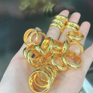 Nhẫn trơn 3 chỉ mạ vàng 24k khắc 9999