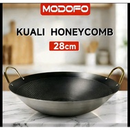 MODOFO 28cm Kuali Honeycomb Golden Handle Stain