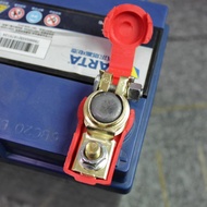 2pcs Auto Car Battery Terminal Adjustable Clamp Clip Conn Positive+Nagative O0C6