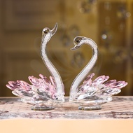 Crystal Glass Crafts Swan Valentine's Day Gifts Gifts Counter Decorations Home Bedroom Atmosphere De