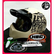 Classic HBC Rust Dust Cream / Beige Glass Inner Visor Helmet
