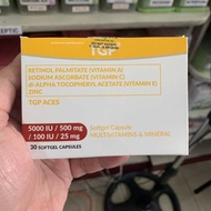 (Conzace Generic) TGP ACES Vitamins A + C + E + Zinc Softgel Capsules