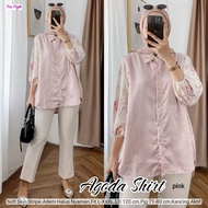 NO CANCEL• Agoda Shirt• Soft, Cool Combination Stripe Top