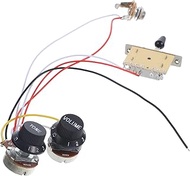 Levemolo Electric Guitar Potentiometer Kit - 1 Set with A500k & B500k Potentiometers Pre- And Knob L