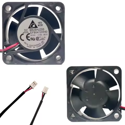 for Delta 40x40x20mm Dual Ball Bearing 12V DC Cooling Fan - High Speed 40mm Fan for Electronics EFB0
