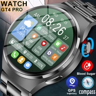2024ใหม่สำหรับ Huawei Xiaomi GT4 Pro นาฬิกาอัจฉริยะผู้ชาย NFC GPS ติดตาม AMOLED 360*360 HD หน้าจออัตราการเต้นหัวใจบลูทูธ