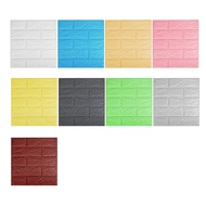 (MFAV) 20PCS 35X38.5Cm 3D Wall Stickers Self Adhesive Foam Brick Room Decor DIY Wallpaper Wall Decor