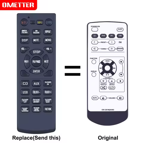 New Remote Control For Yamaha Bookshelf CD Receiver CRX-330 WQ45460 MCR-330 MCR-230