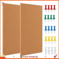 【pwlydc1g】Cork Board Bulletin Board, Small Rectangular Pin Board for Wall, Self-Adhesive Cork Board 