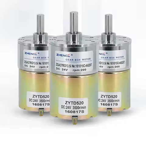 ZGA37RG DC Motor 12V 24V DC Gear Motor 2.5RPM/5RPM/10RPM/50RPM/100RPM/150RPM/200RPM/300RPM/550RPM/10