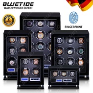 BLUETIDE Watch Winder Box Automatic for 3/4/6/8/9/12 slot automatic watch storage box Touch Screen W