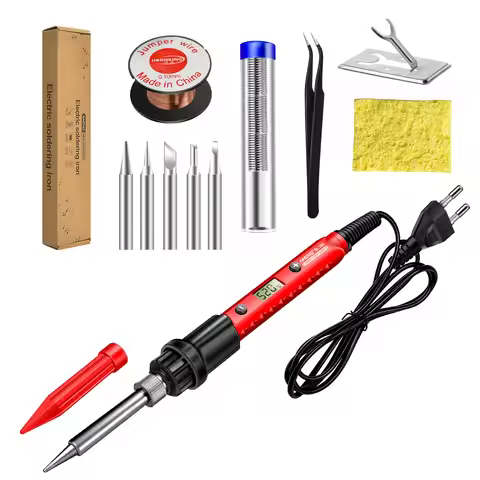 ANENG SL105 Digital Electric Soldering Iron 60W Adjustable Temperature 180-520℃ Ceramic Heating Core