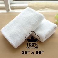 28"x56" Luxury Hotel & Spa Bath Towel 100% Genuine Cotton White