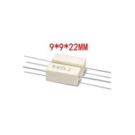 CHIP 10pcs 5W 5% Cement Resistor Power Resistance 0.1 ~ 10K 0.1R 0.5R 1R 10R 100R 0.22 0.33 0.5 1 2 