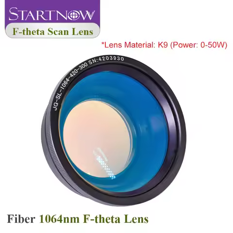 Startnow F-theta Scanner Lens 1064nm 0-50W Fiber Laser Marking 150X150mm 200X200 Scanning Field K9 P