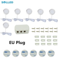 SOLLED 6 In 1ไฟ LED ใต้ตู้ชุดสำหรับเคาน์เตอร์ห้องครัวตู้เสื้อผ้าอลูมิเนียมอัลลอยพร้อมสวิตช์