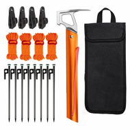 【JJL】-Tent Stakes Heavy Duty Yard Stakes Metal Tent Pegs Ground Stakes Tent Pegs for Outdoor Camping