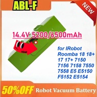 ABL-F 14.4V 5200/6500mAh Vacuum Cleaner Battery for IRobot Roomba I8 I8+ I7 I7+ 7150 7156 7158 7550 