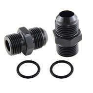 Aluminum 2PCS G1/2" 21mm to AN10 7/8"-14UNF Straight Adapter for Oil Water Air System