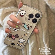 Cute Cartoon Dog Phone Cover For Samsung Galaxy S25 Ultra S25+ S24 FE 5G C55 A82 5G A81 M60S Note 10