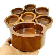 Antique Classical Teak Wood Round Ashtray Cigarette Ashtray Ashtray