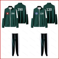 Squid Game Season 2 number 456 222 333 390 show sweatpants zipper Sweatshirt coat jacket Unisex Top